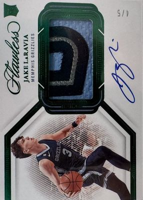 2022 Flawless #HPA-JLR Horizontal Patch Autographs - Emerald /5