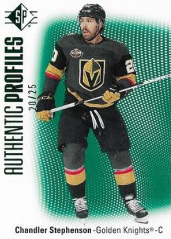 Chandler Stephenson 2021 SP #AP-7 Authentic Profiles - Green /25 RAW