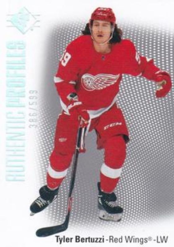 Tyler Bertuzzi 2021 SP #AP-17 Authentic Profiles - Silver Spectrum /599 RAW