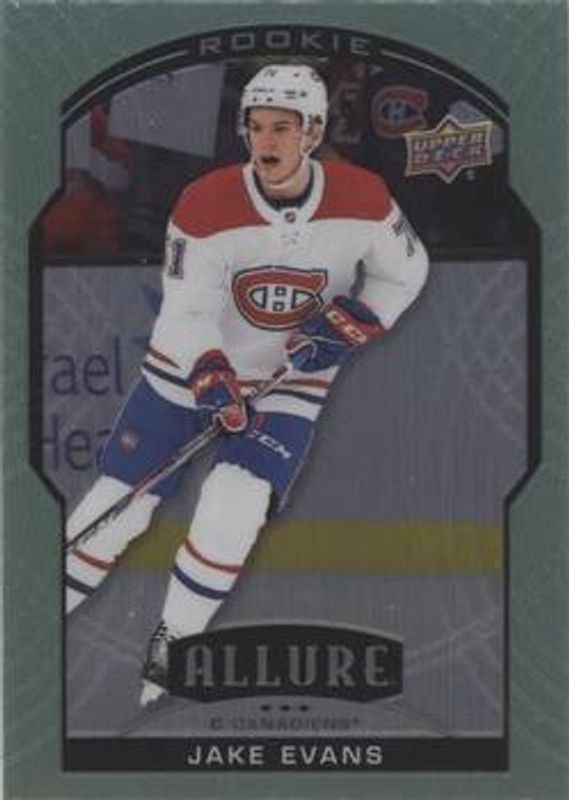 Jake Evans 2020 Upper Deck Allure #76 Steel Rookie RAW