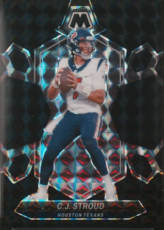 CJ Stroud 2024 Mosaic #85 Black /1 RAW