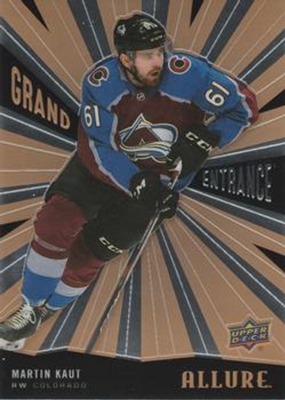 Martin Kaut 2020 Upper Deck Allure #GE-4 Grand Entrance Rookie RAW