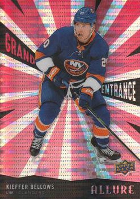 Kieffer Bellows 2020 Upper Deck Allure #GE-9 Grand Entrance - Red Rookie RAW