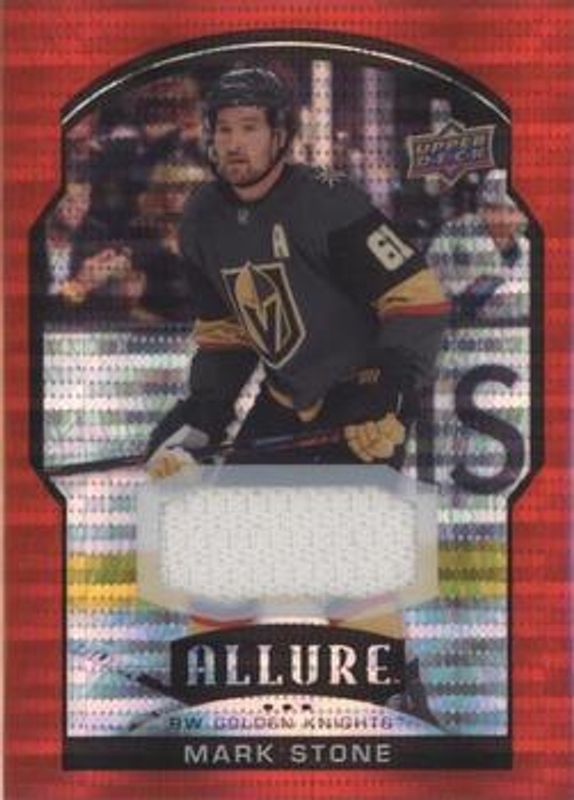 Mark Stone 2020 Upper Deck Allure #13 Red Rainbow Jersey RAW