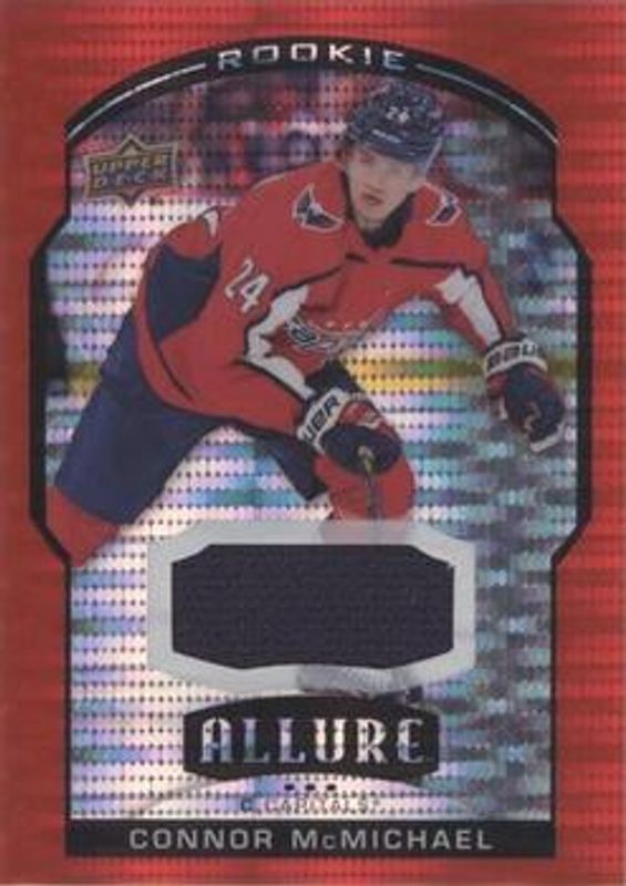 Connor McMichael 2020 Upper Deck Allure #94 Red Rainbow Jersey Rookie RAW