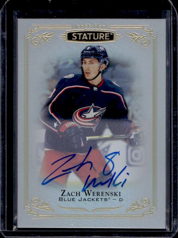 Zach Werenski 2020 Upper Deck Stature #53 2019 Upper Deck Stature Update: Autographs /199 RAW