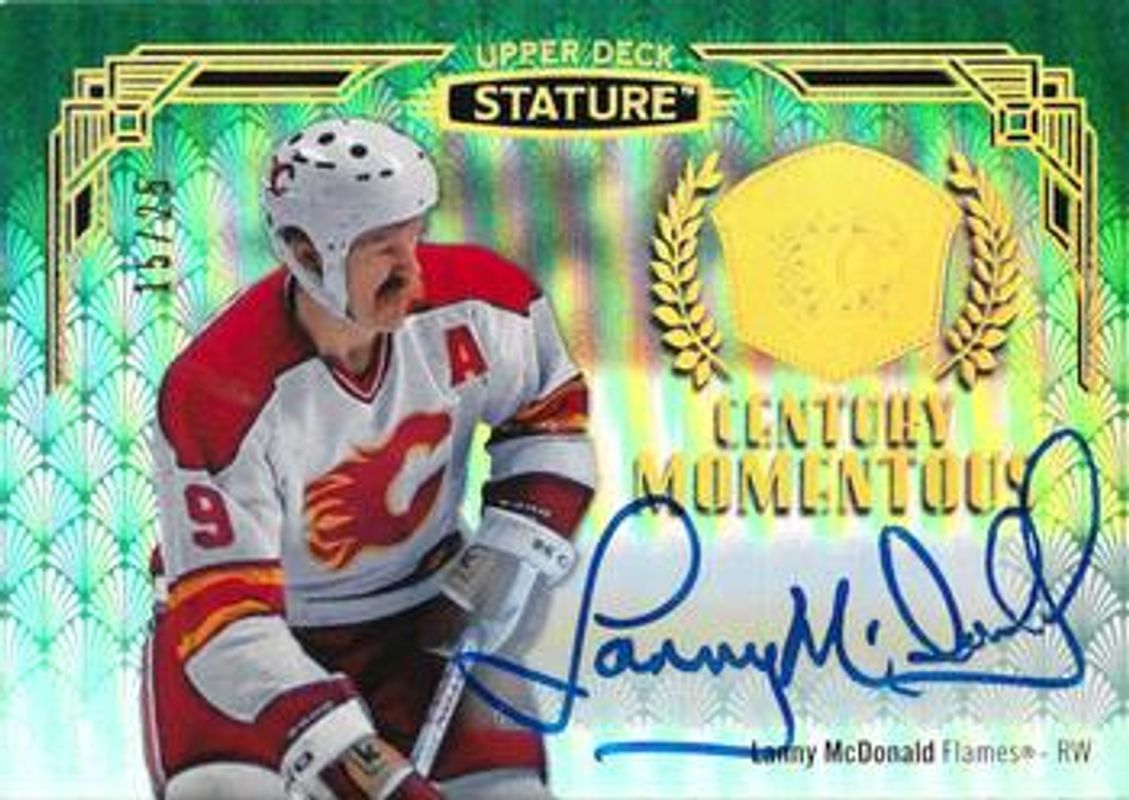 2020 Upper Deck Stature #CM-4 Century Momentous Autographs - Green /25