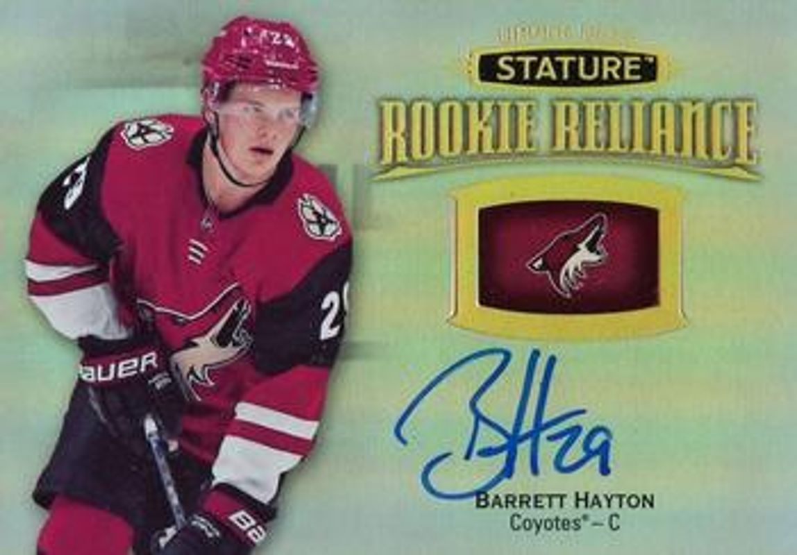 Barrett Hayton 2020 Upper Deck Stature #RR-47 2019 Upper Deck Stature Update: Rookie Reliance Autographs RAW