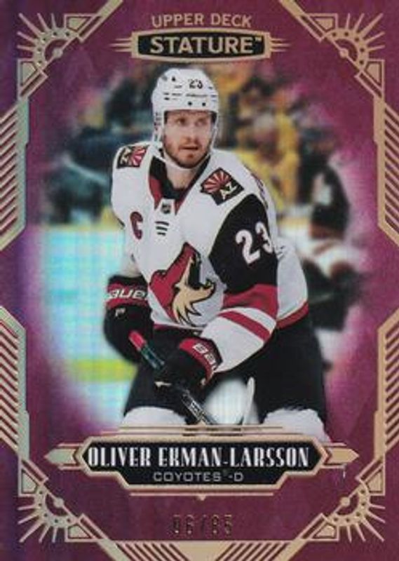 Oliver Ekman-Larsson 2020 Upper Deck Stature #28 Red /85 RAW