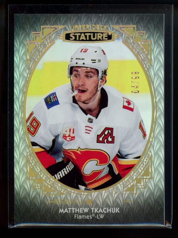 Matthew Tkachuk 2020 Upper Deck Stature #33 Portrait /99 RAW