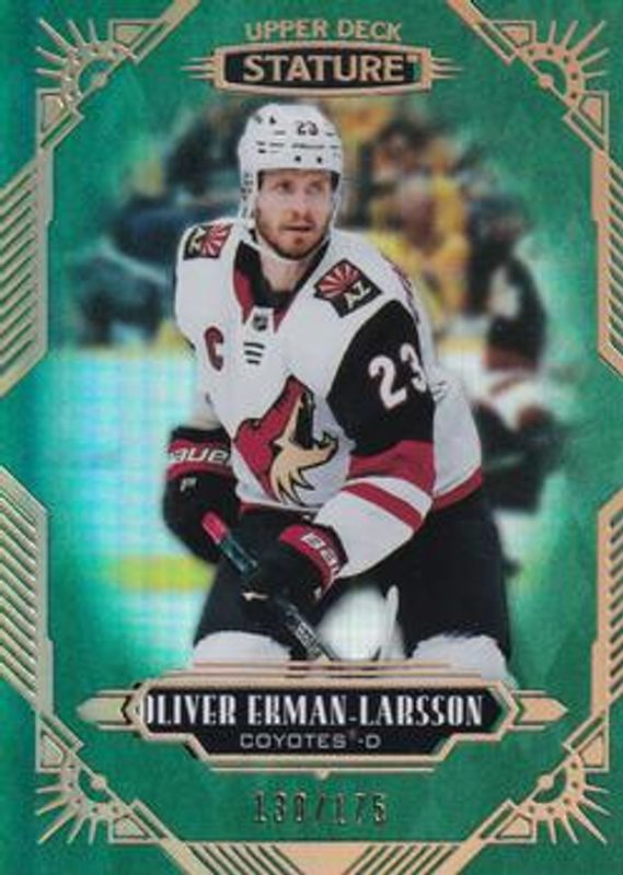 Oliver Ekman-Larsson 2020 Upper Deck Stature #28 Green /175 RAW