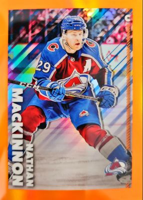 2022 Topps Chrome NHL Sticker Collection #125 Orange Refractor /25
