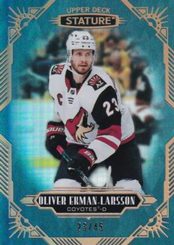 Oliver Ekman-Larsson 2020 Upper Deck Stature #28 Blue /45 RAW