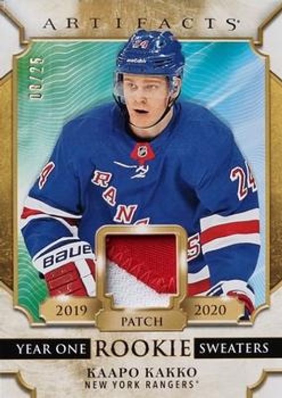 2020 Upper Deck Artifacts #RS-KK Year One Rookie Sweaters Patch /25