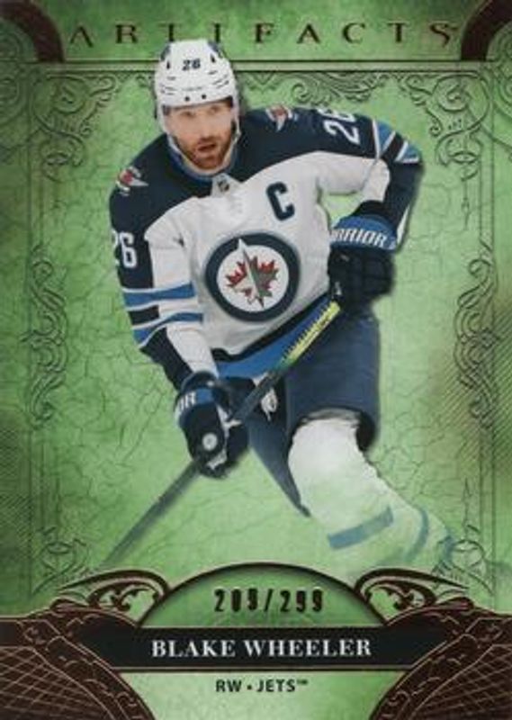 Blake Wheeler 2020 Upper Deck Artifacts #144 Copper /299 RAW
