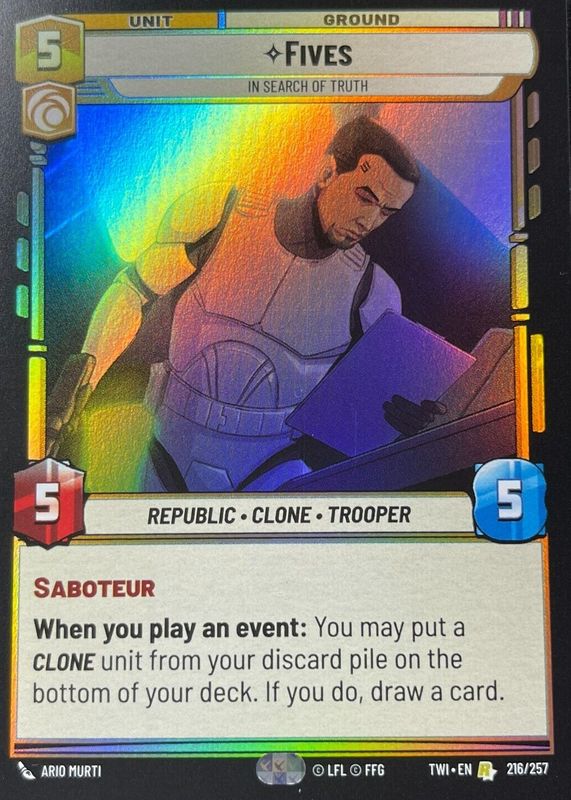 2024 Twilight of the Republic #216 Foil