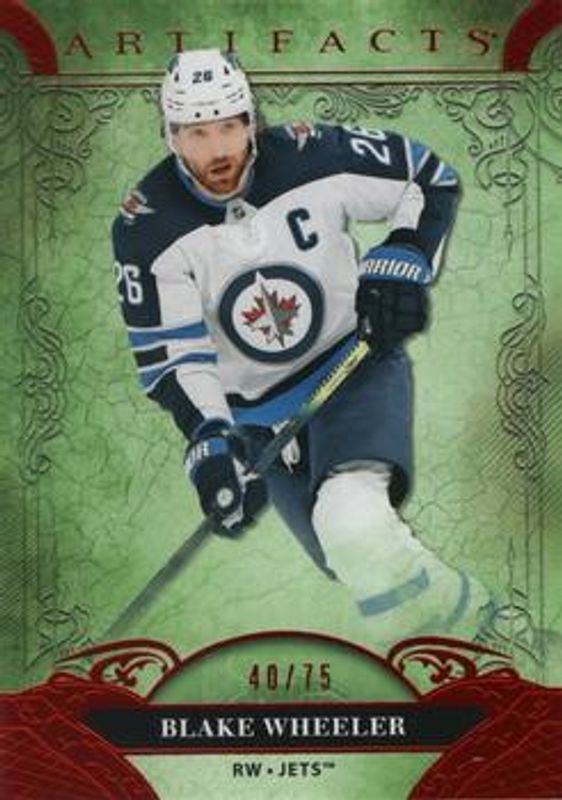 Blake Wheeler 2020 Upper Deck Artifacts #144 Autumn /75 RAW