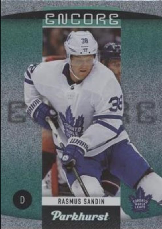 Rasmus Sandin 2020 Upper Deck Parkhurst #E-3 Encore RAW