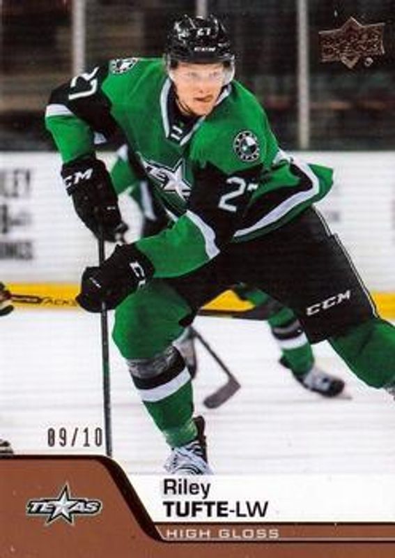 Riley Tufte 2020 Upper Deck AHL #11 UD High Gloss /10 RAW
