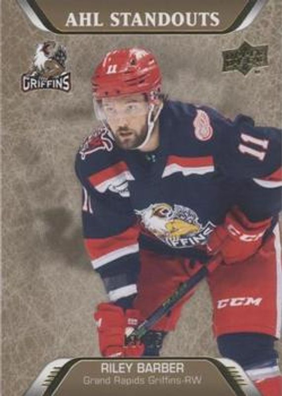 Riley Barber 2020 Upper Deck AHL #226 Gold /25 RAW