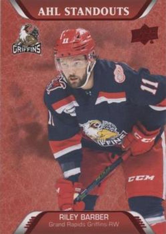 Riley Barber 2020 Upper Deck AHL #226 Red RAW