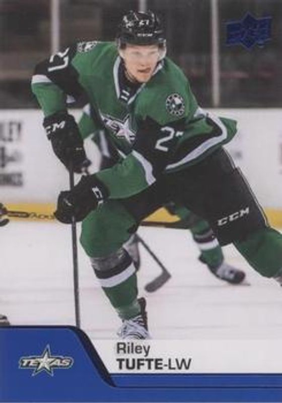 Riley Tufte 2020 Upper Deck AHL #11 Blue RAW