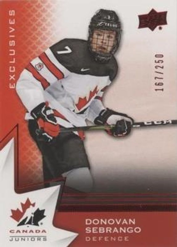 2020 Upper Deck Team Canada Juniors #19 Exclusives /165