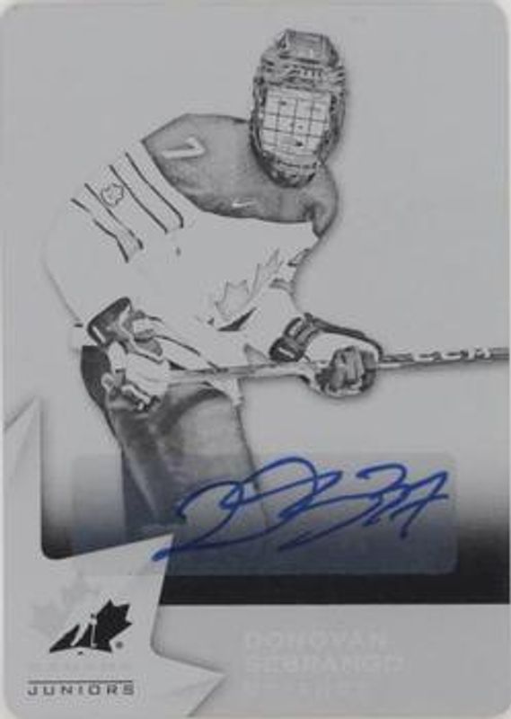 2020 Upper Deck Team Canada Juniors #19 Printing Plates - Black /1