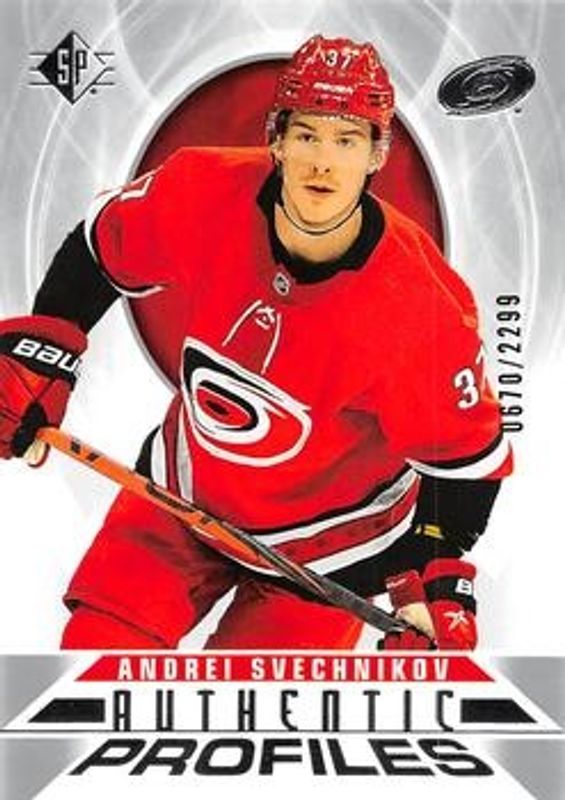 Andrei Svechnikov 2020 SP #AP-2 Authentic Profiles /2299 RAW