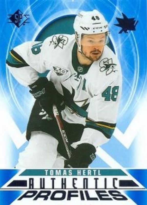 Tomas Hertl 2020 SP #AP-13 Authentic Profiles - Blue RAW