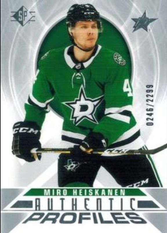 Miro Heiskanen 2020 SP #AP-12 Authentic Profiles /2299 RAW