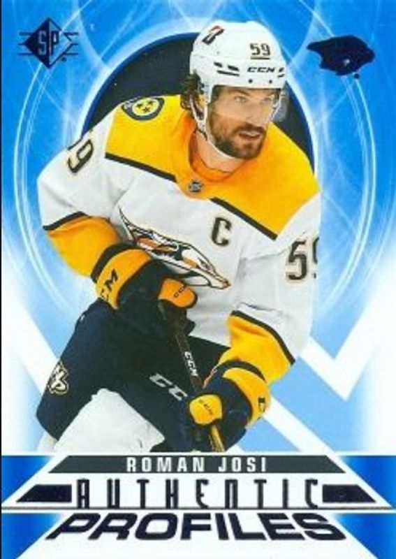 Roman Josi 2020 SP #AP-15 Authentic Profiles - Blue RAW