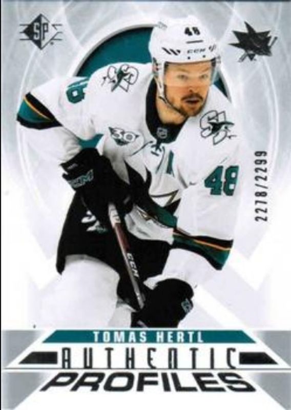 Tomas Hertl 2020 SP #AP-13 Authentic Profiles /2299 RAW