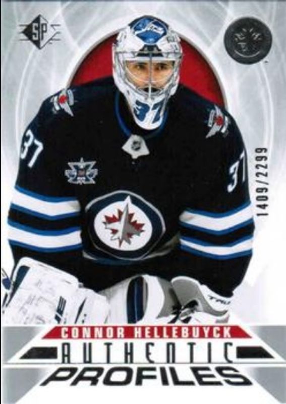 Connor Hellebuyck 2020 SP #AP-3 Authentic Profiles /2299 RAW