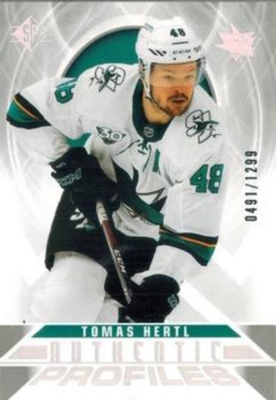 Tomas Hertl 2020 SP #AP-13 Authentic Profiles - Silver Spectrum /1299 RAW