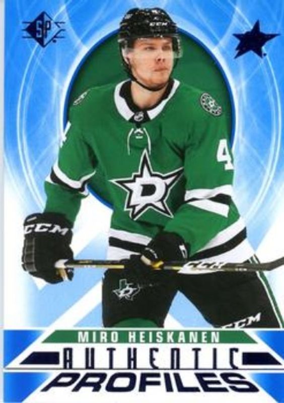 Miro Heiskanen 2020 SP #AP-12 Authentic Profiles - Blue RAW