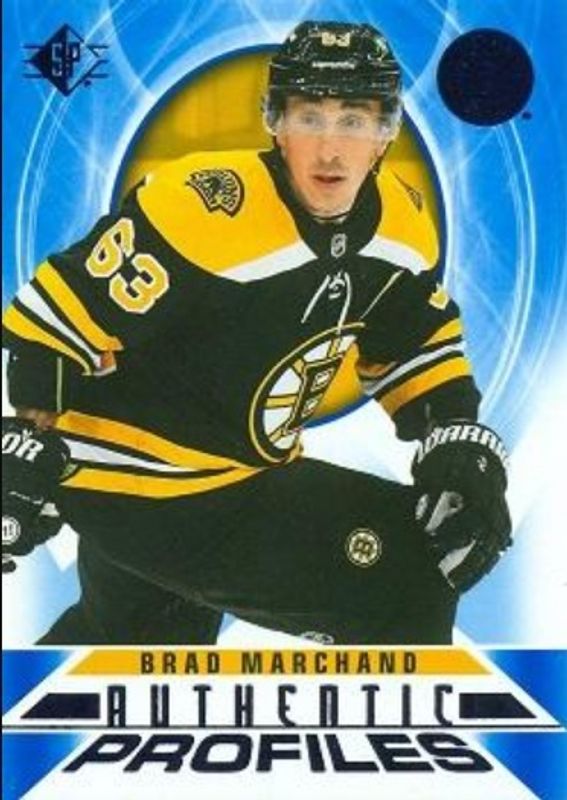 Brad Marchand 2020 SP #AP-7 Authentic Profiles - Blue RAW