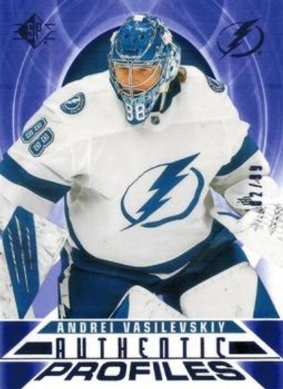 Andrei Vasilevskiy 2020 SP #AP-4 Authentic Profiles - Purple /99 RAW