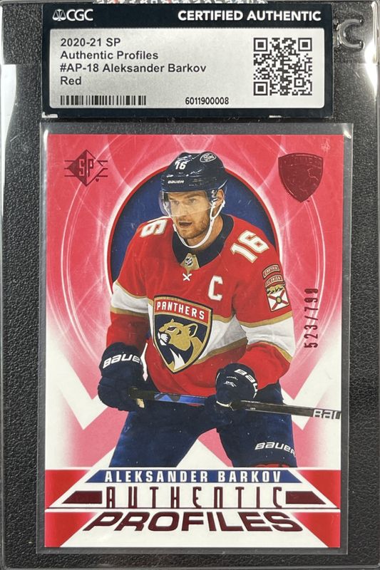 Aleksander Barkov 2020 SP #AP-18 Authentic Profiles - Red /799 RAW