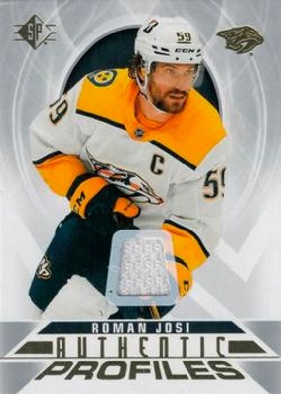 Roman Josi 2020 SP #AP-15 Authentic Profiles Jersey RAW