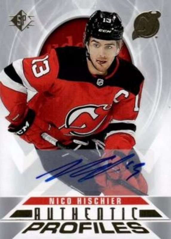 Nico Hischier 2020 SP #AP-5 Authentic Profiles Signatures RAW