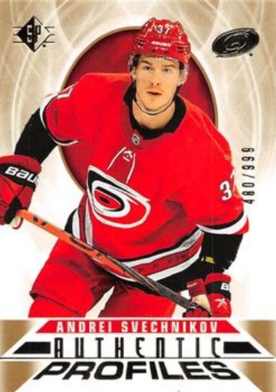 Andrei Svechnikov 2020 SP #AP-2 Authentic Profiles - Gold /999 RAW