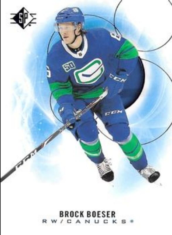 Brock Boeser 2020 SP #16 Blue RAW