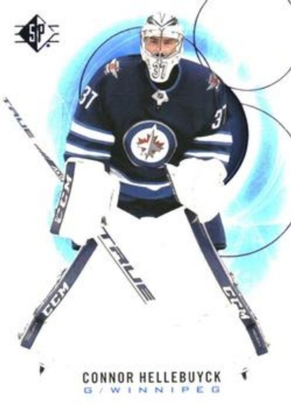 Connor Hellebuyck 2020 SP #71 Blue RAW