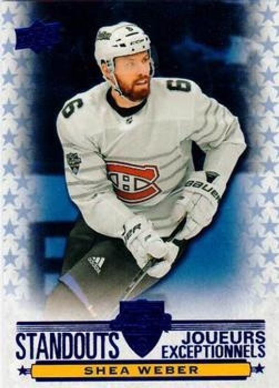 Shea Weber 2020 Upper Deck Tim Hortons #AS-3 All Star Standouts RAW