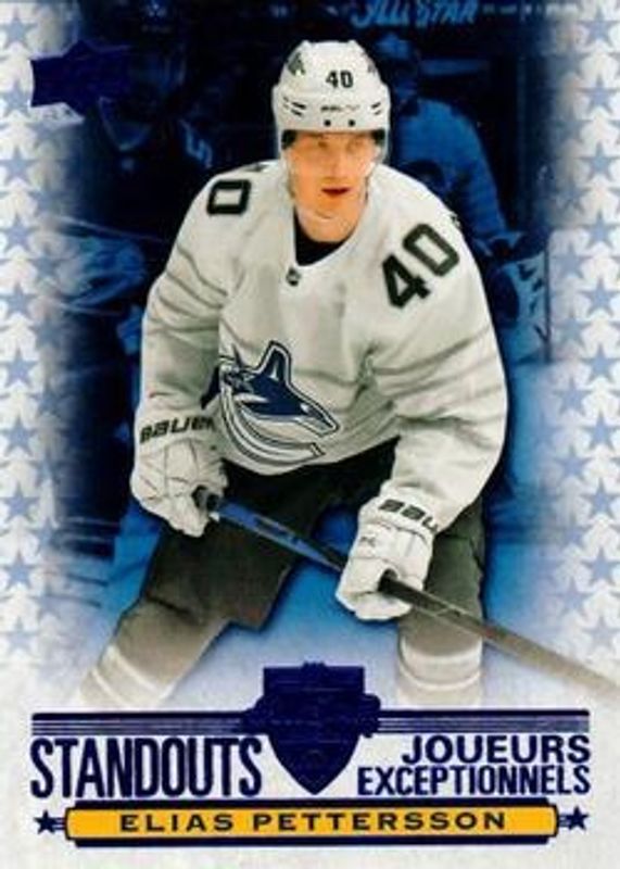 Elias Pettersson 2020 Upper Deck Tim Hortons #AS-2 All Star Standouts RAW
