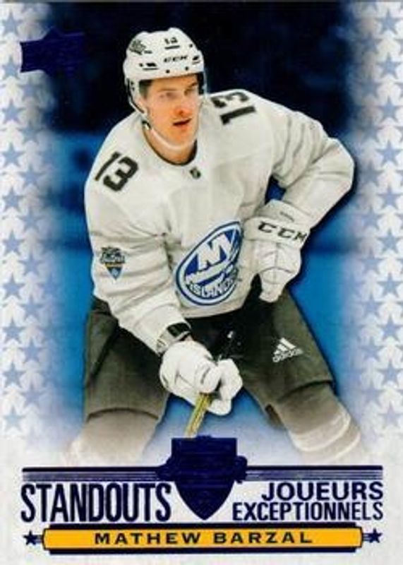 Mathew Barzal 2020 Upper Deck Tim Hortons #AS-13 All Star Standouts RAW