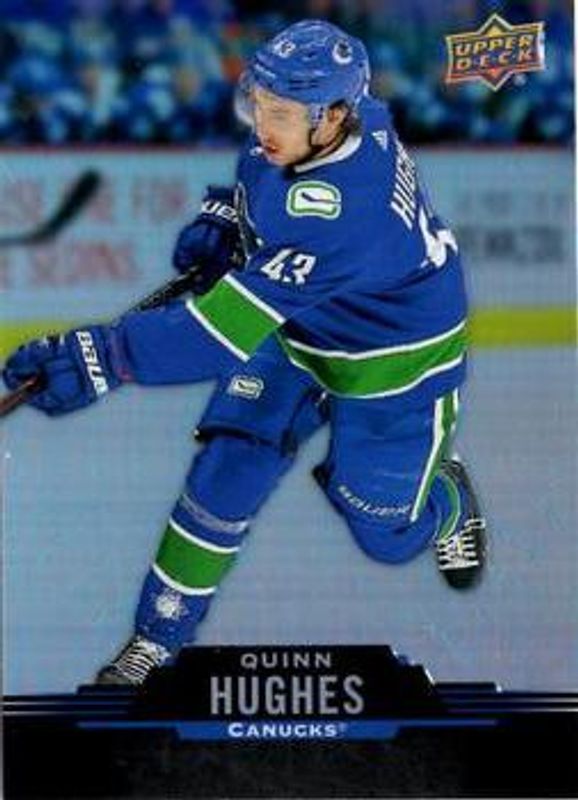 Quinn Hughes 2020 Upper Deck Tim Hortons #43 Base RAW