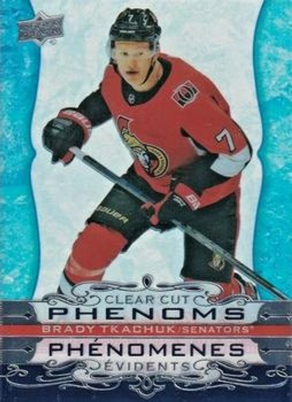 Brady Tkachuk 2020 Upper Deck Tim Hortons #CC-14 Clear Cut Phenoms RAW