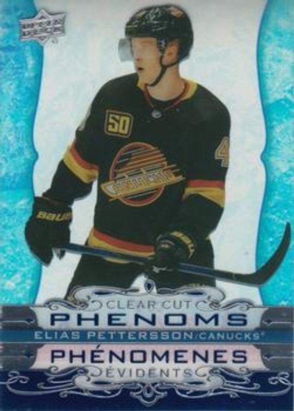 Elias Pettersson 2020 Upper Deck Tim Hortons #CC-2 Clear Cut Phenoms RAW
